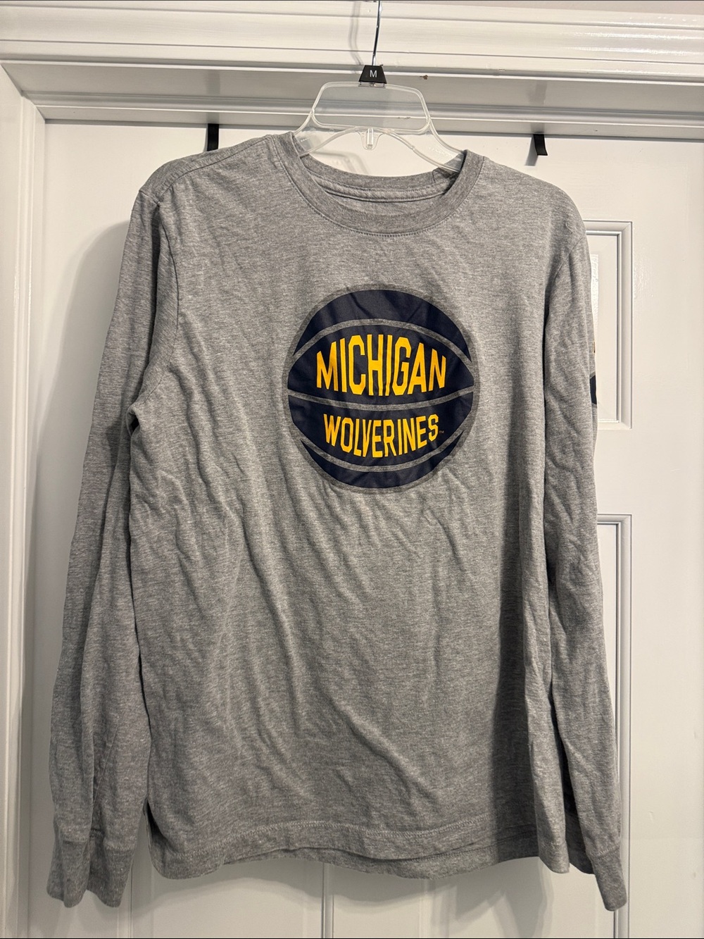 Michigan Wolverines Nike Gray Long-Sleeve T-Shirt